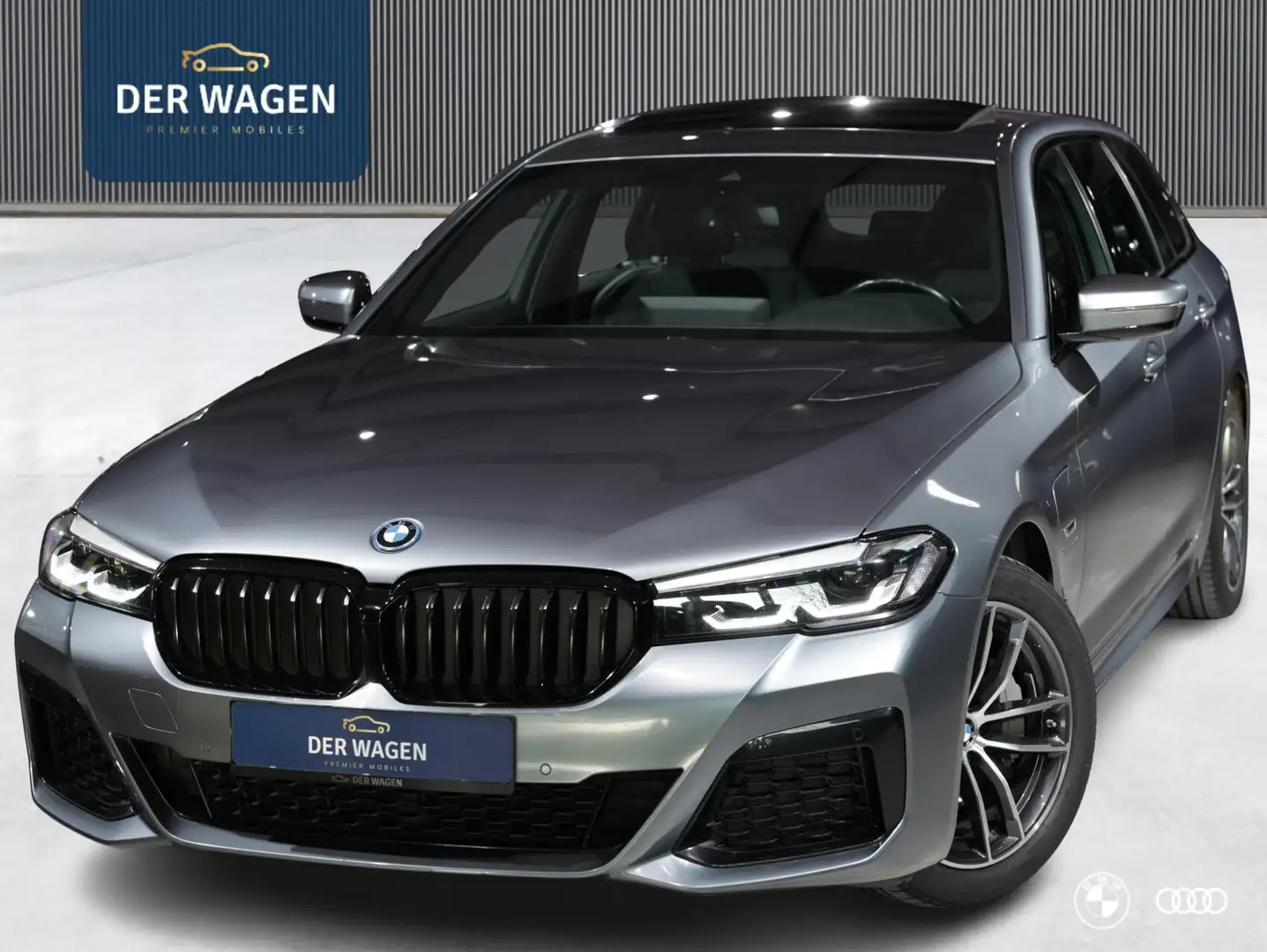 BMW 530 530E M SPORT / PANODAK / LEDER / STOELVW / CARPLAY Grijs - 1
