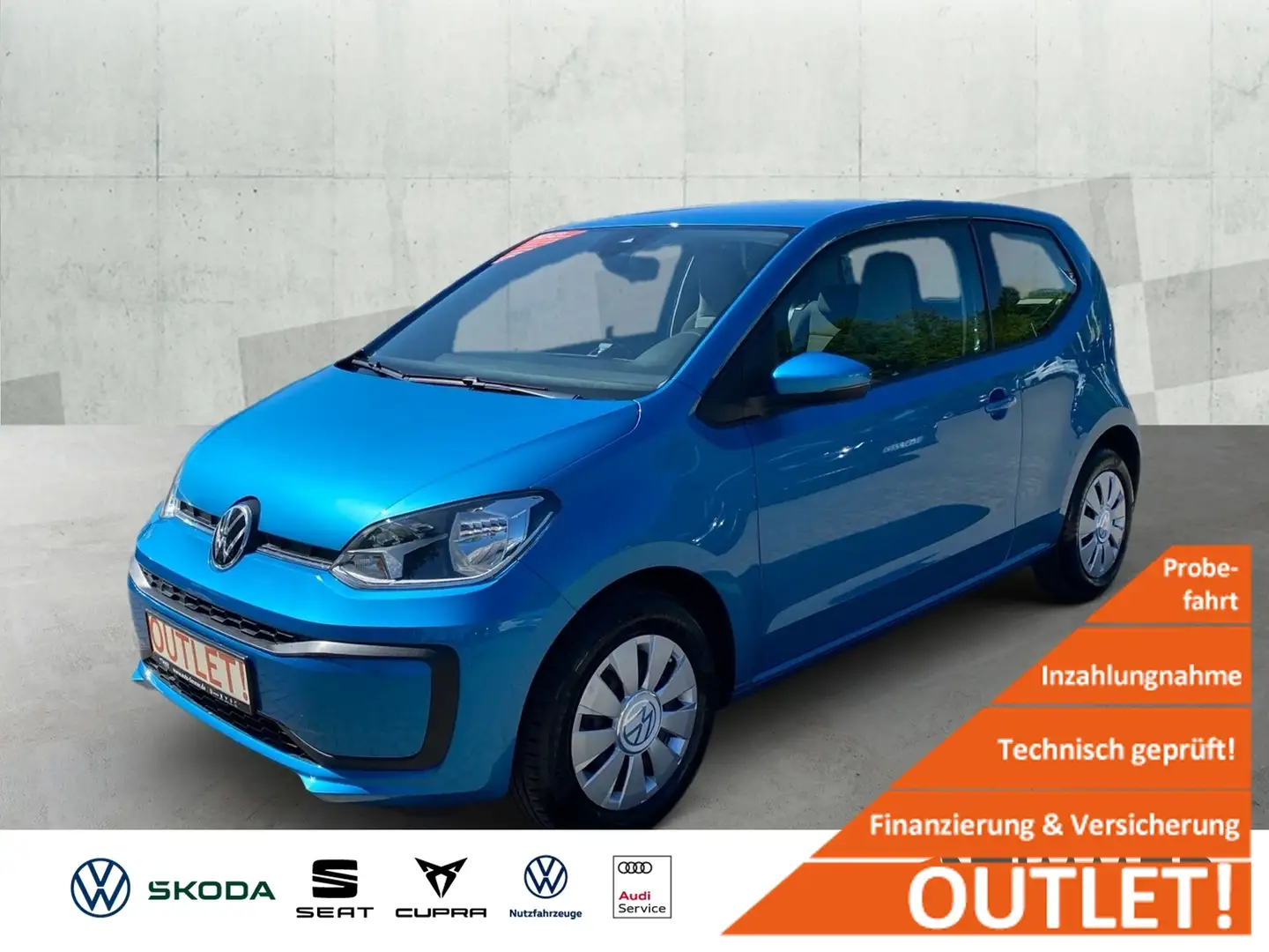 Volkswagen up! 1.0 MOVE! *RADIO *KLIMA *TELEFON * Blau - 1