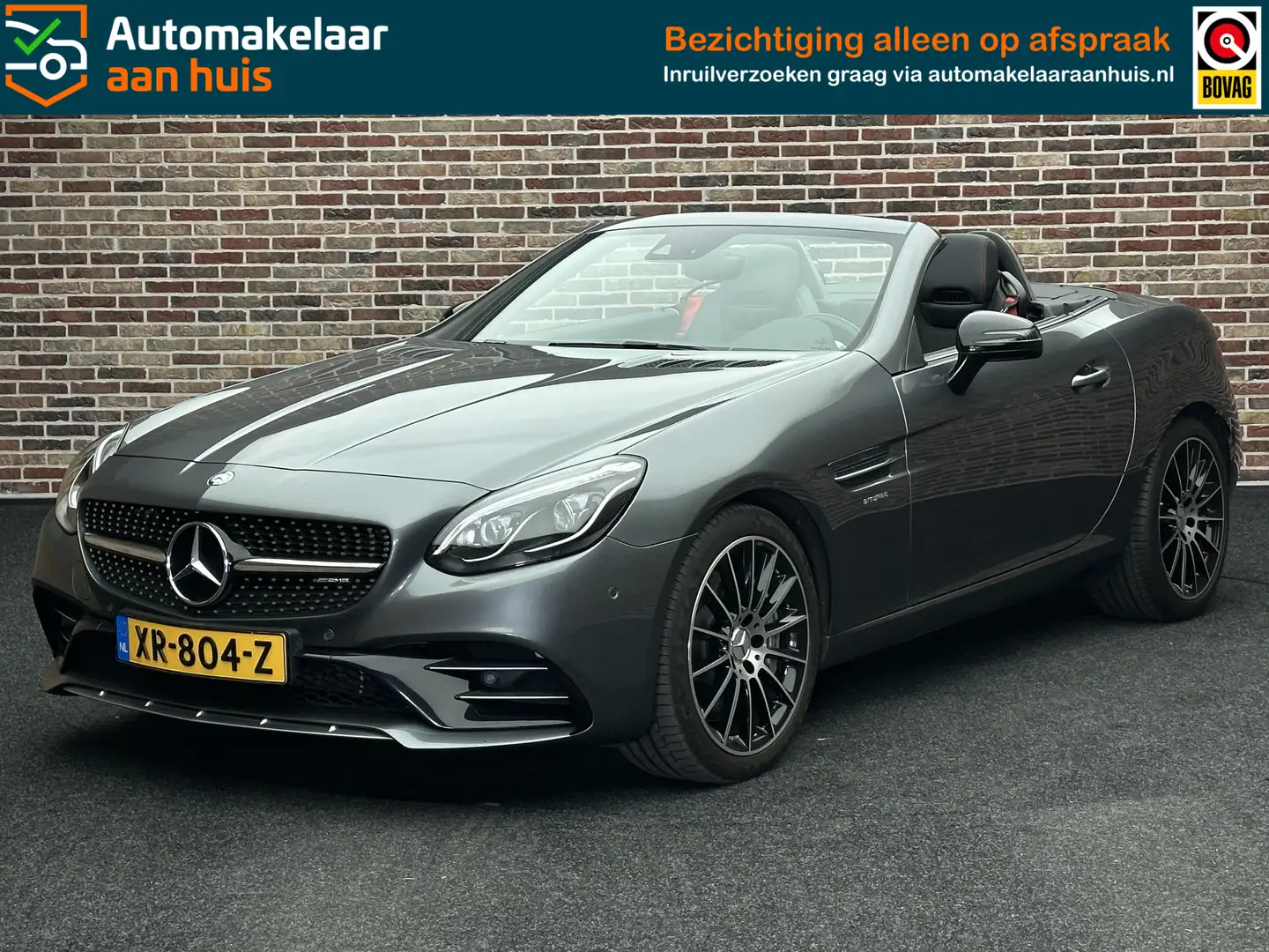 Mercedes-Benz SLC 43 AMG Roadster V6 Leer Led Navi Gris - 1
