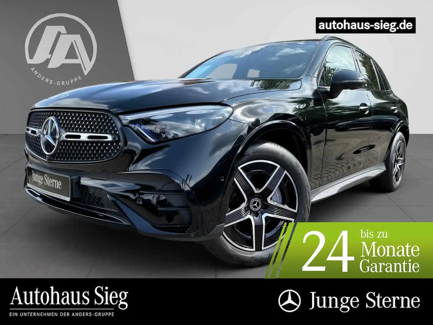 Mercedes-Benz GLC 220 d 4M AMG PREMIUM+DIGITAL+AHK+Distr+360° Negro - 1