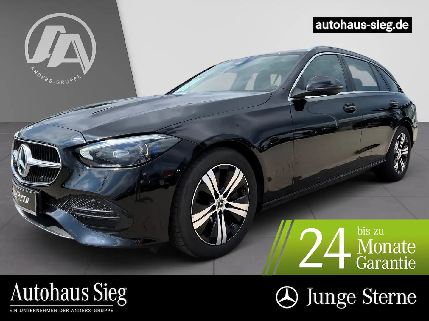 Mercedes-Benz C 220 d 4M T Avantgarde+MBUX+DIGITAL+Kam+AHK+EAS Schwarz - 1