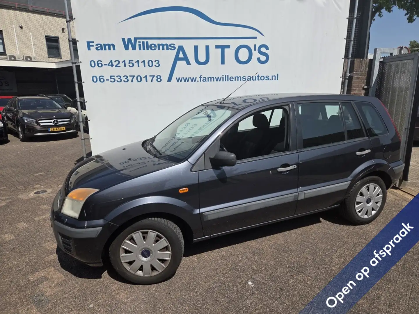Ford Fusion 1.4-16V Champion Airco Nap Grijs - 1
