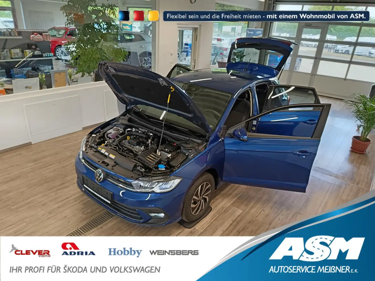 Volkswagen Polo Life 1.0 TSI 70 kW*LED*R-KAM*TEMP*PDC*SHZ* Blau - 1