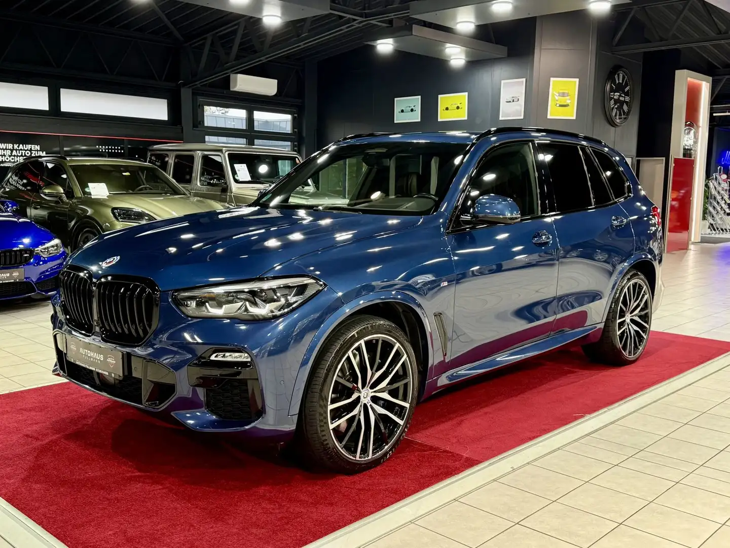 BMW X5 xDrive 30d M-Sport+MASSAGE+HUD+H&K Blau - 1