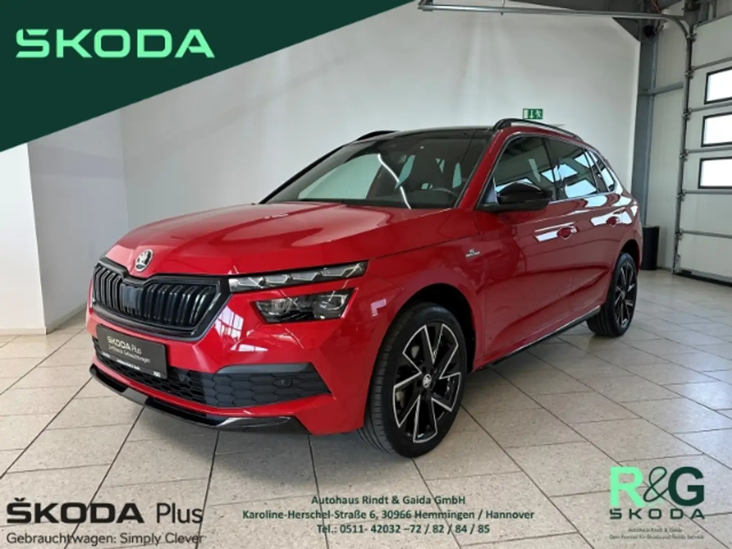 Skoda Kamiq Monte Carlo 1.5 TSI DSG Navi Pano ACC Keyless SHZ Rot - 1