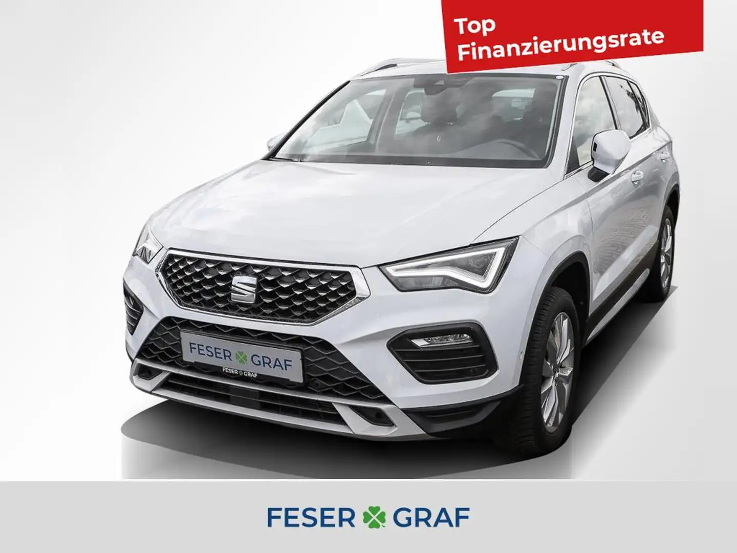 SEAT Ateca 1.5 TSI Xperience DSG AHK / ACC / LED / RearView / Weiß - 1