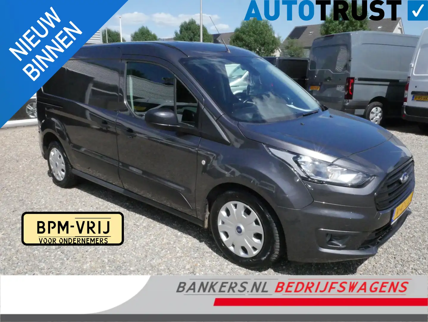 Ford Transit Connect 1.5 EcoBlue 100PK, L2, Trend, Airco Grijs - 1