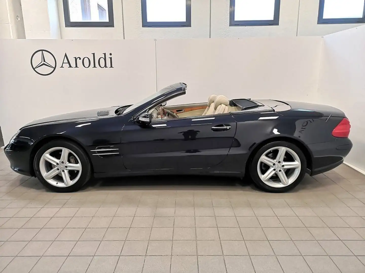 Mercedes-Benz SL 500 BLU MET.+SEDILI VENTILATI+ASI+BOOK SERVICE Blauw - 2