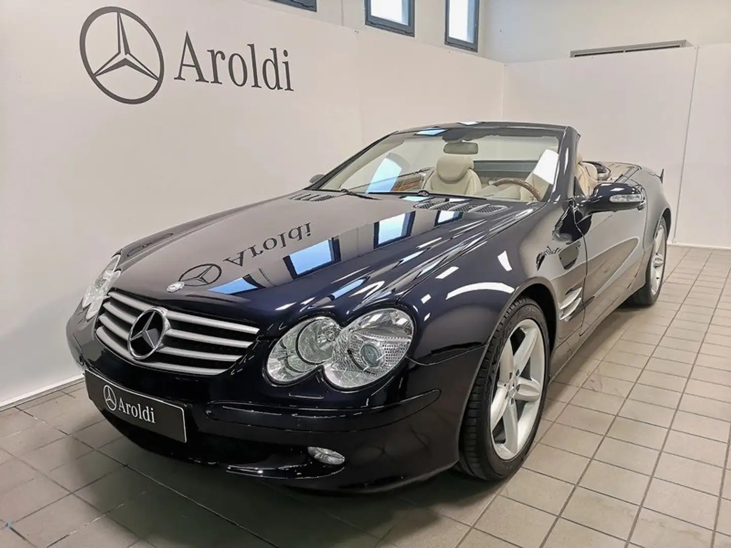 Mercedes-Benz SL 500 BLU MET.+SEDILI VENTILATI+ASI+BOOK SERVICE Blauw - 1