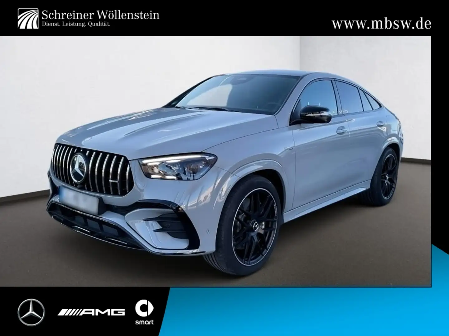 Mercedes-Benz GLE 53 AMG HY 4m+ C Night*AHK*Pano*Head-UP*Burm. Szürke - 1