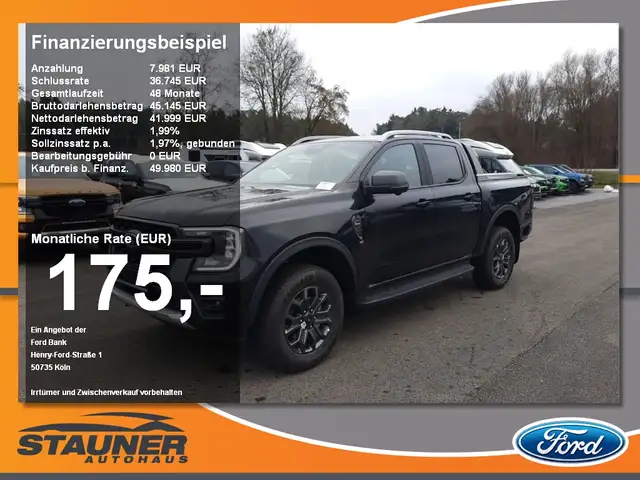 Ford Ranger DOKA Wildtrak 2.0l EcoBlue 1,99 % Finanz.