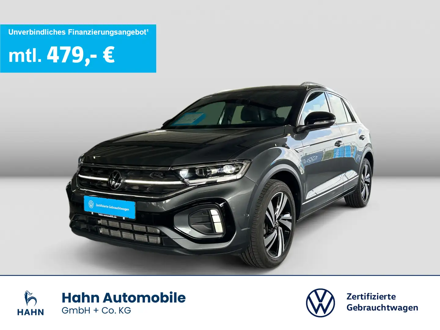 Volkswagen T-Roc 1.5 TSI DSG R-Line Matrix Navi CAM ACC Grau - 1