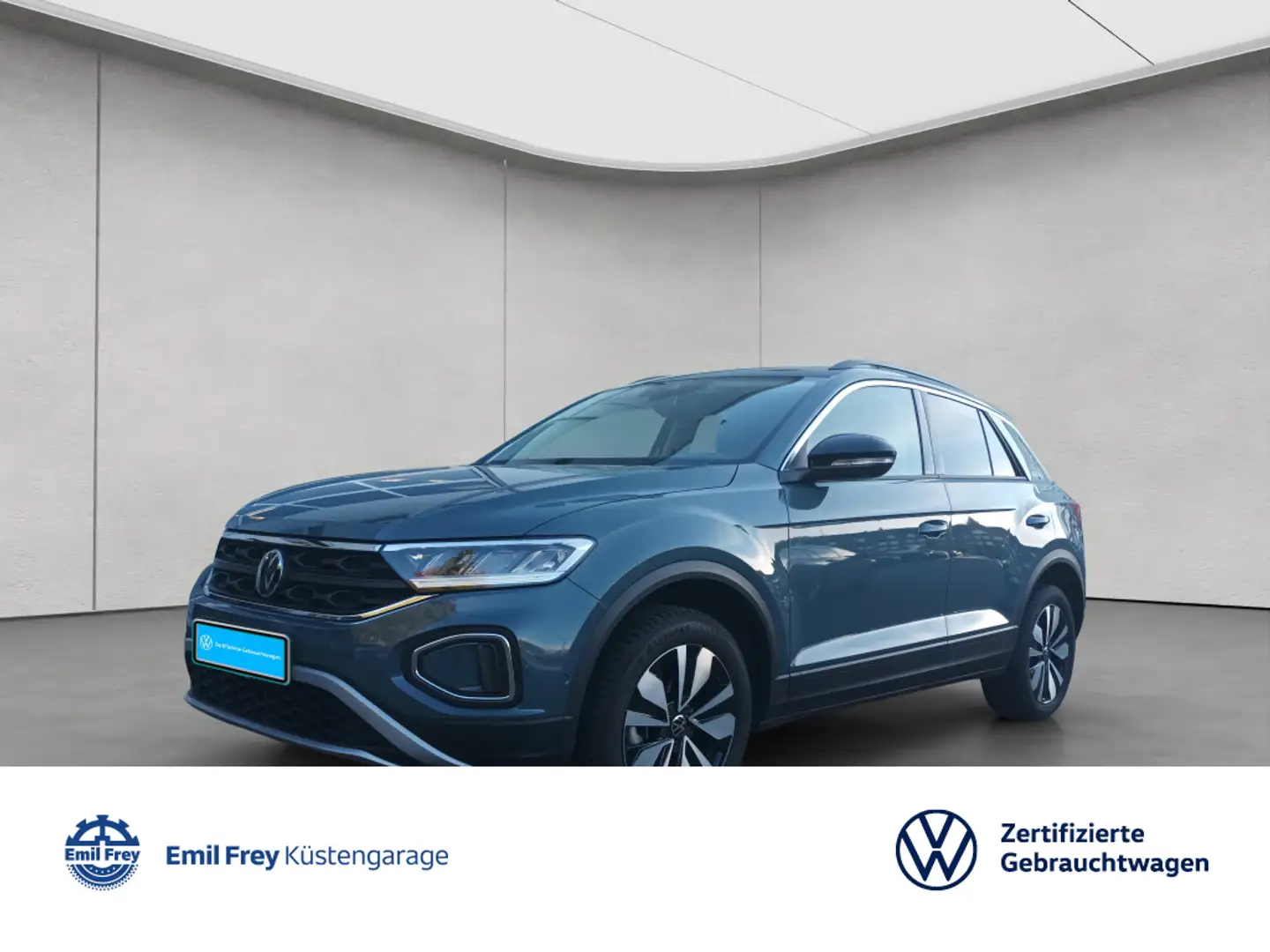 Volkswagen T-Roc Goal 1.0 TSI ACC/LED/Navi Blau - 1