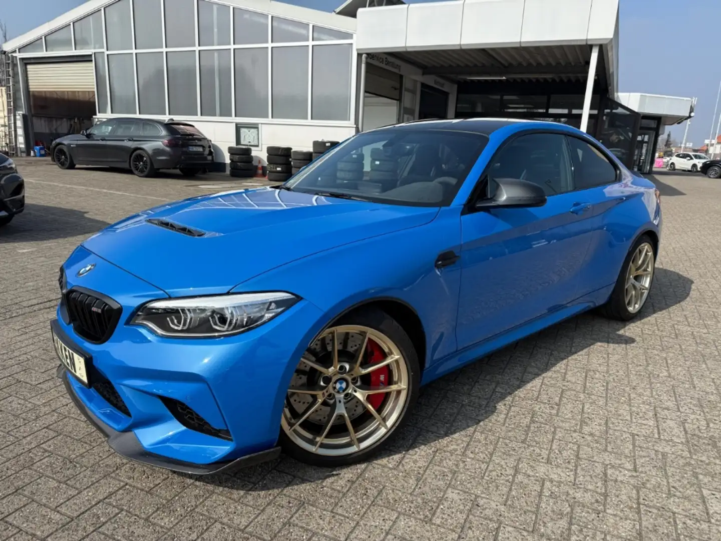 BMW M2 CS 1/2.200 Schalter Service neu  Schutzfolie kompl Blau - 1