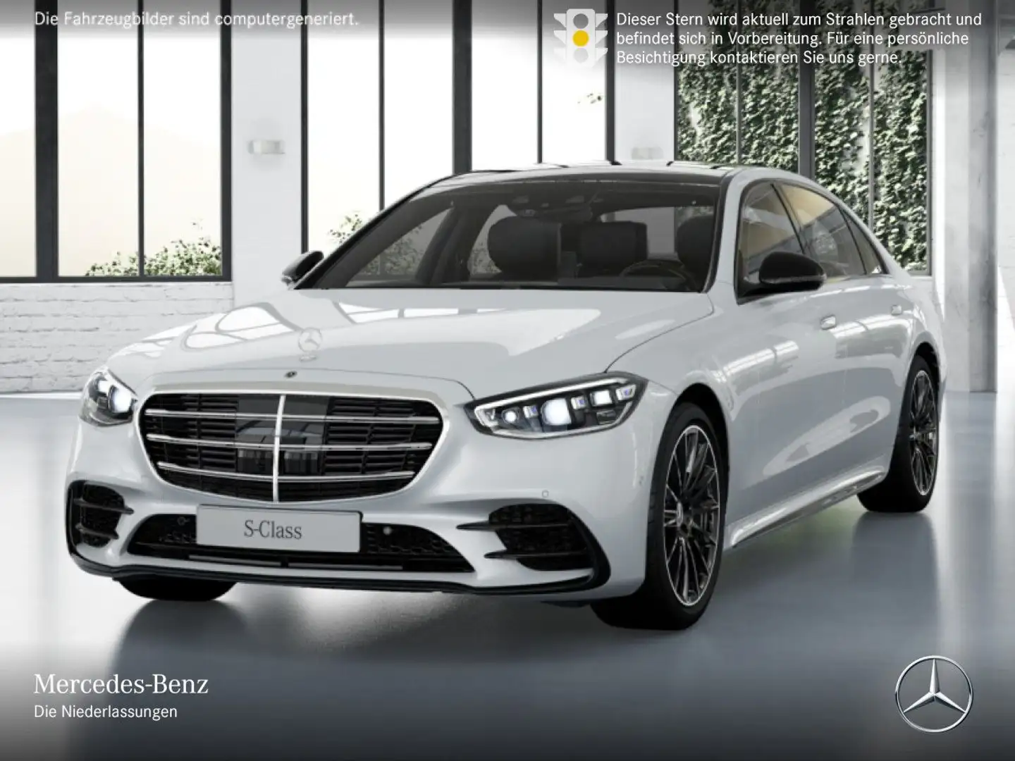 Mercedes-Benz S 600 S 580 L 4M AMG+NIGHT+PANO+DIGITAL-L+BURMESTER3D Blanc - 2