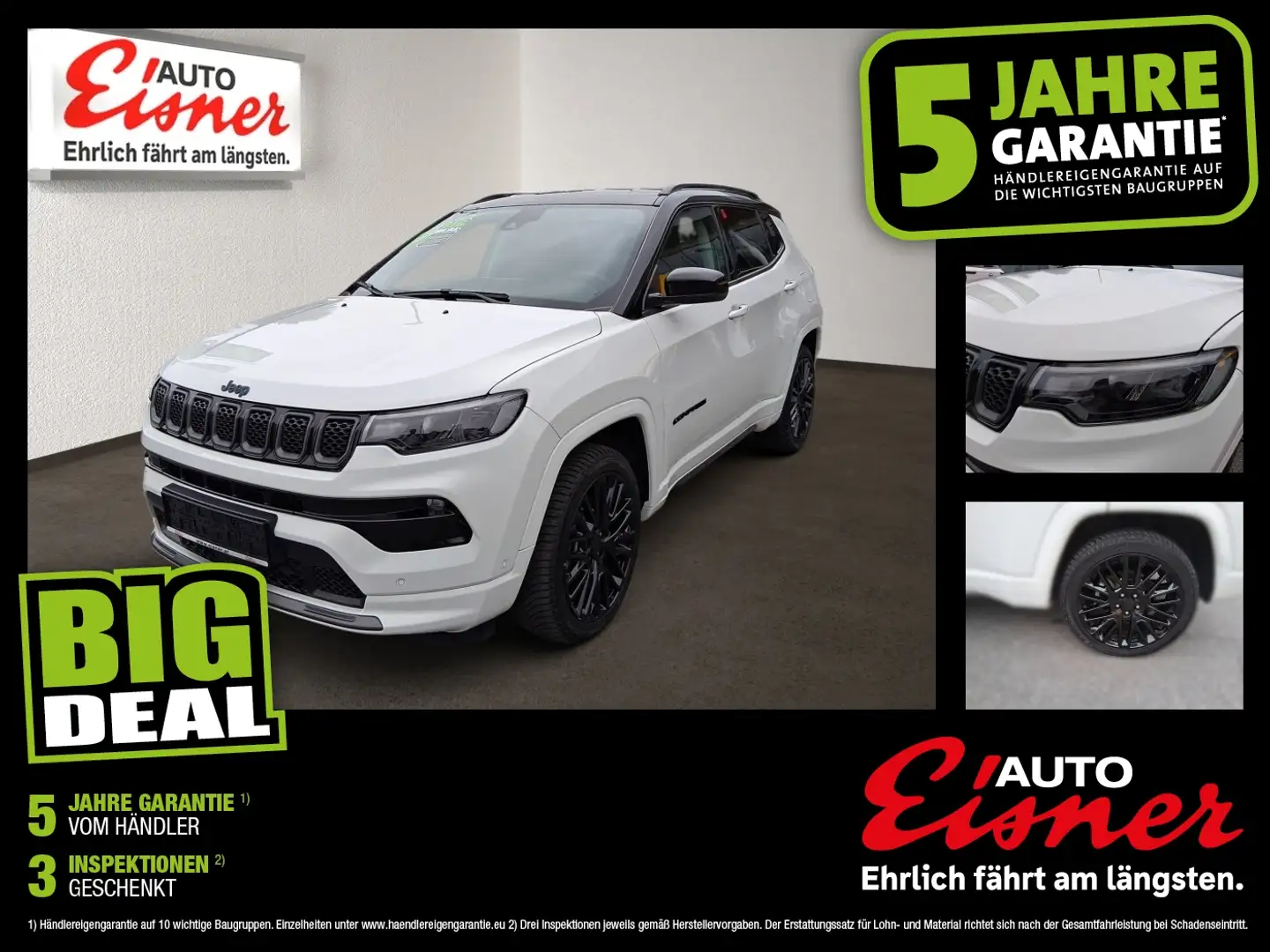 Jeep Compass 1.3 PHEV AT 4XES 240 Allrad serienmäig Noir - 1