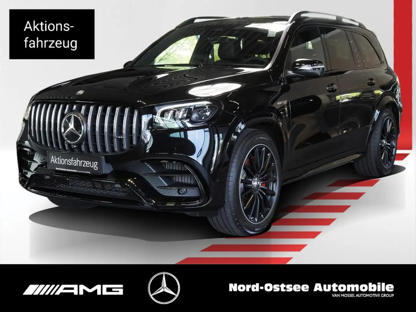 Mercedes-Benz GLS 63 AMG 4m+ NIGHT PANO ULTIMATE STANDHZG 22-Z Zwart - 1