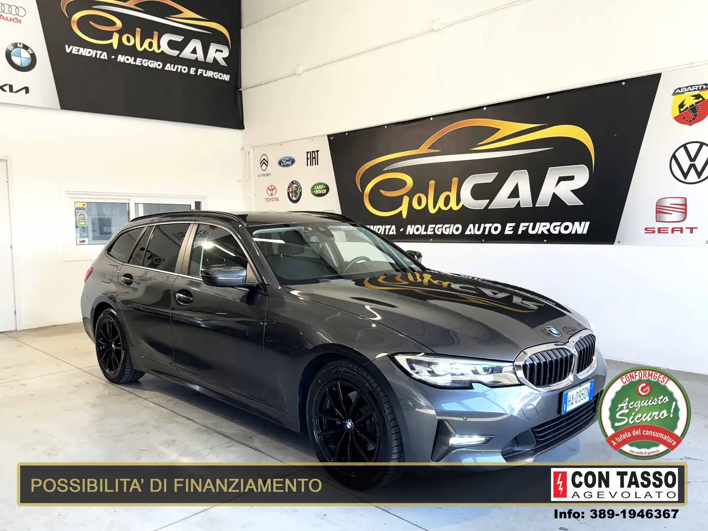 BMW 320 Serie 3 G21  Touring 320d Touring 48V xdrive auto Grigio - 1