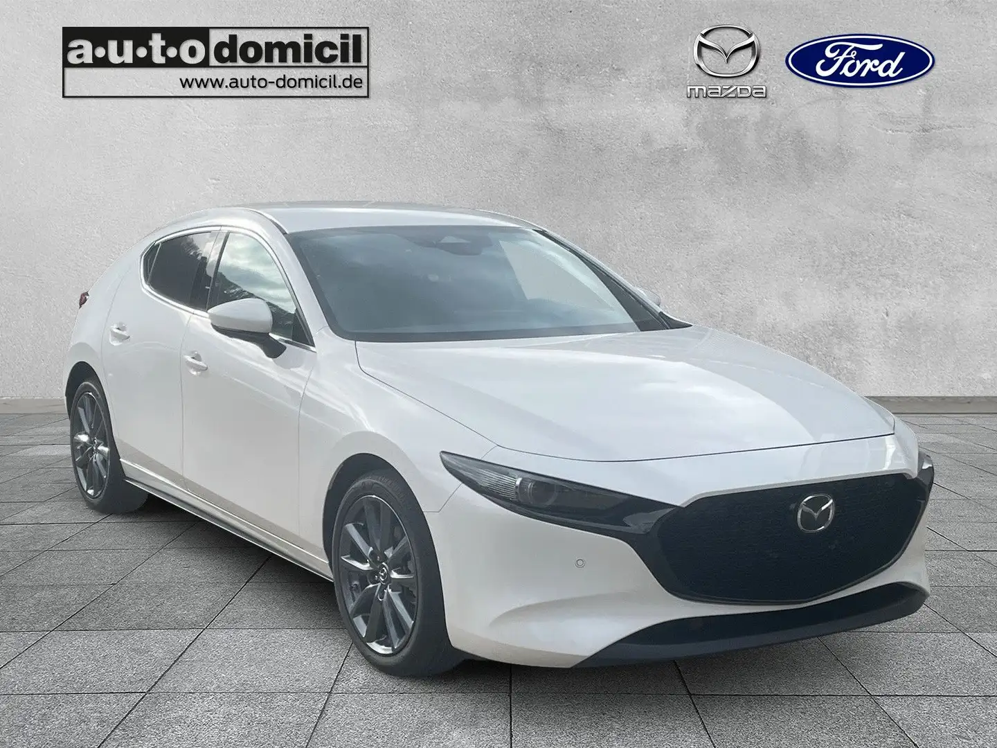 Mazda 3 2.5L e-SKYACTIV Exclusive-Line / Bose / 360° Blanc - 1