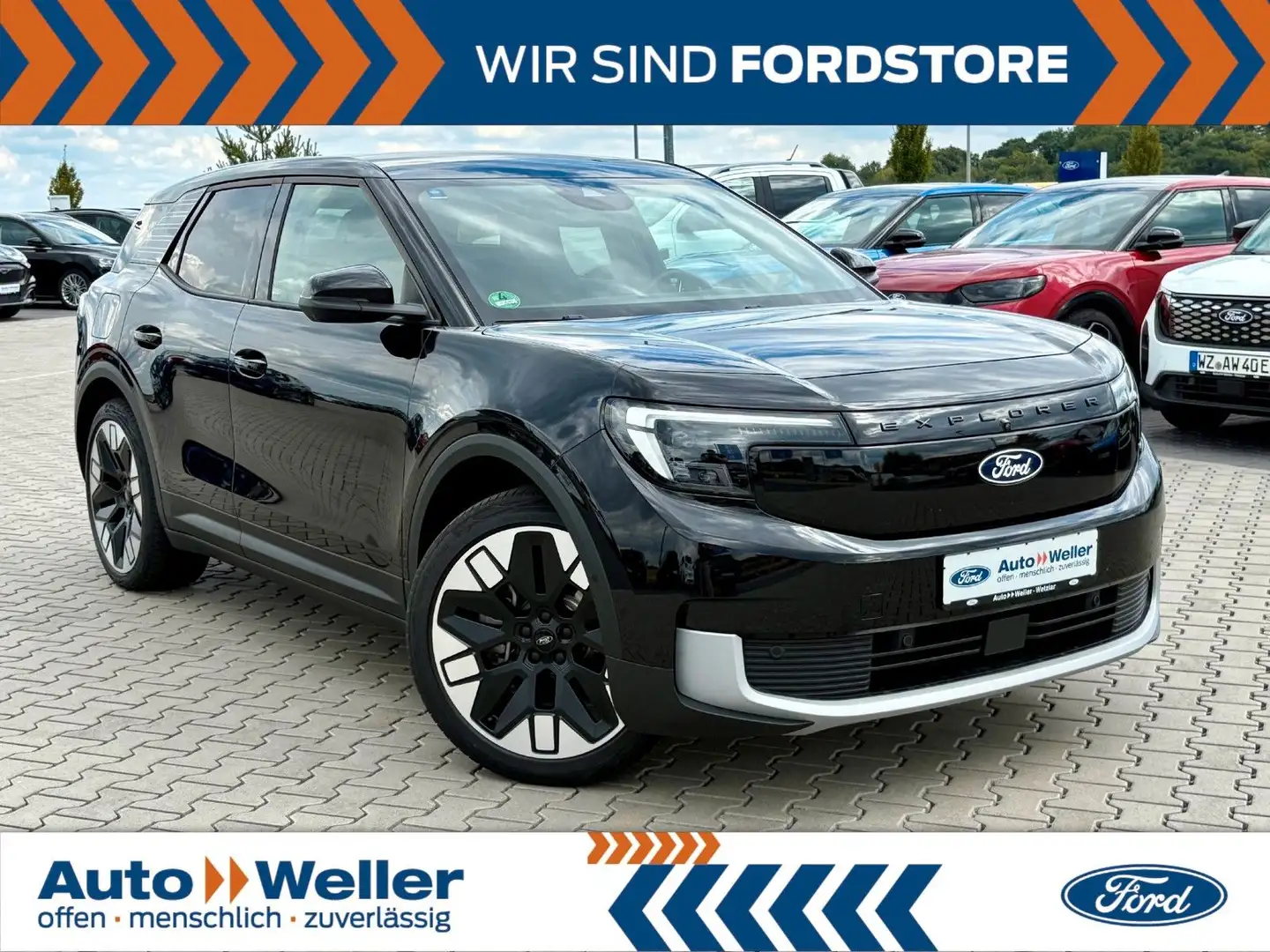 Ford Explorer Premium RWD Extended Range 77 kWh PANO Noir - 1