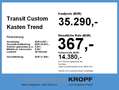 Ford Transit Custom Kasten Trend 300 L1 LED*AC*DAB*PDC* Blanc - thumbnail 4