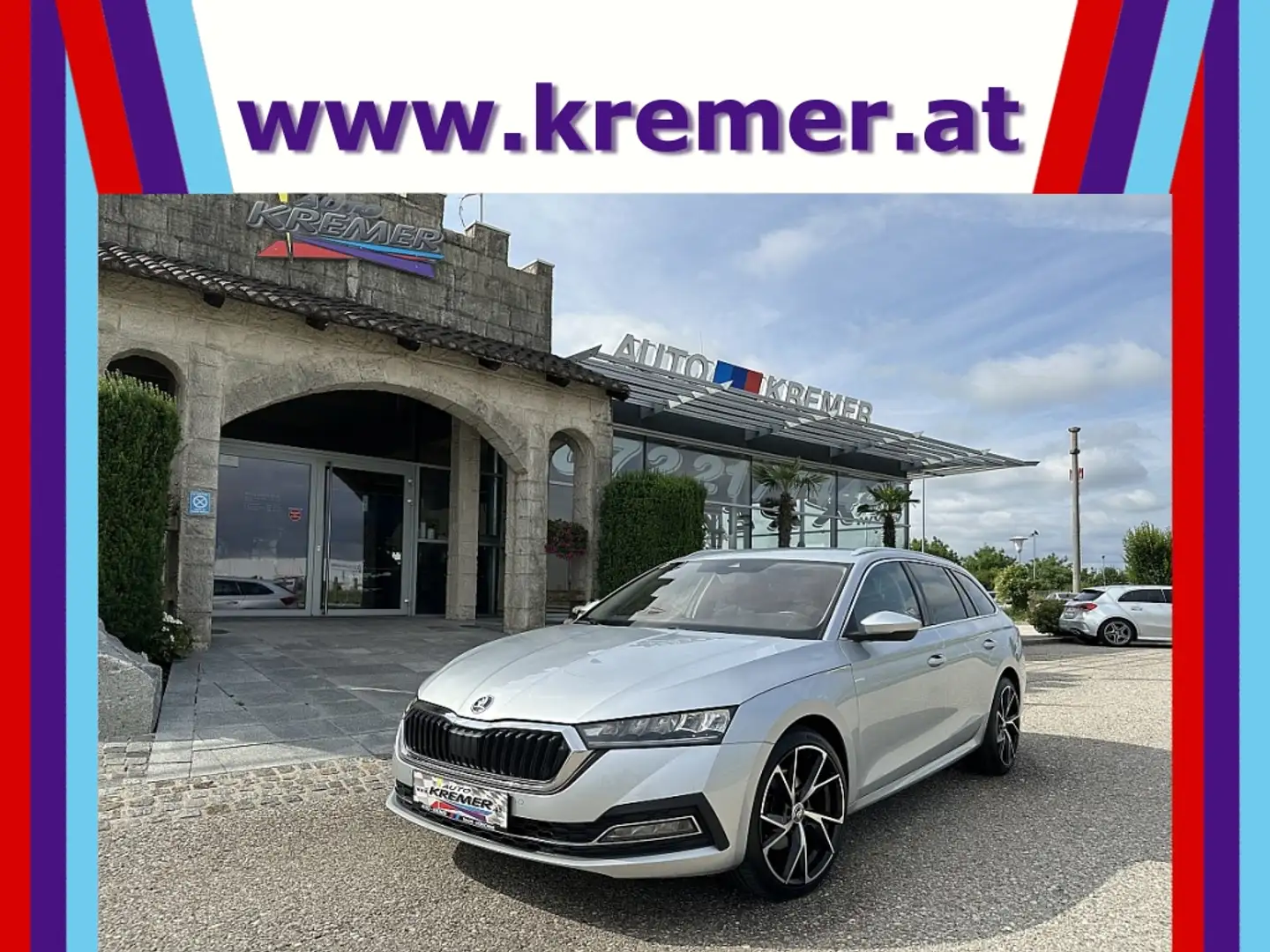 Skoda Octavia Combi 2,0 TDI 4x4 Style DSG/ACC/LED/RFK/SHZ/AHK... Silber - 1
