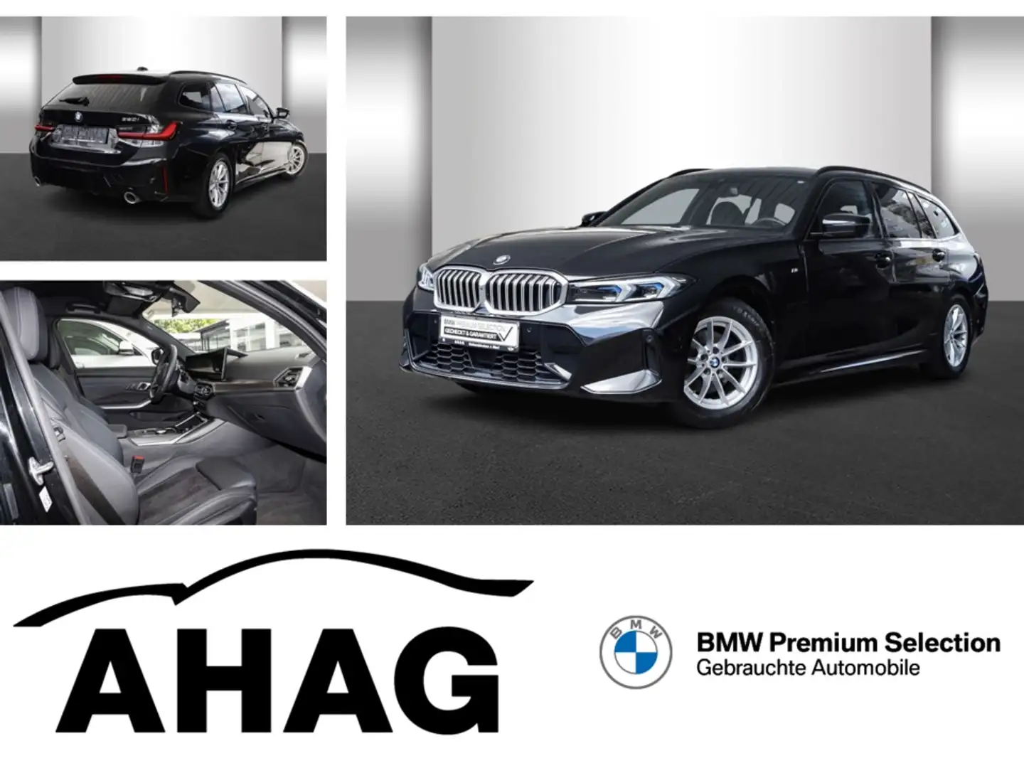 BMW 320 i Touring Auto Klimaaut. AHK Memory vorn HIFI Schwarz - 1