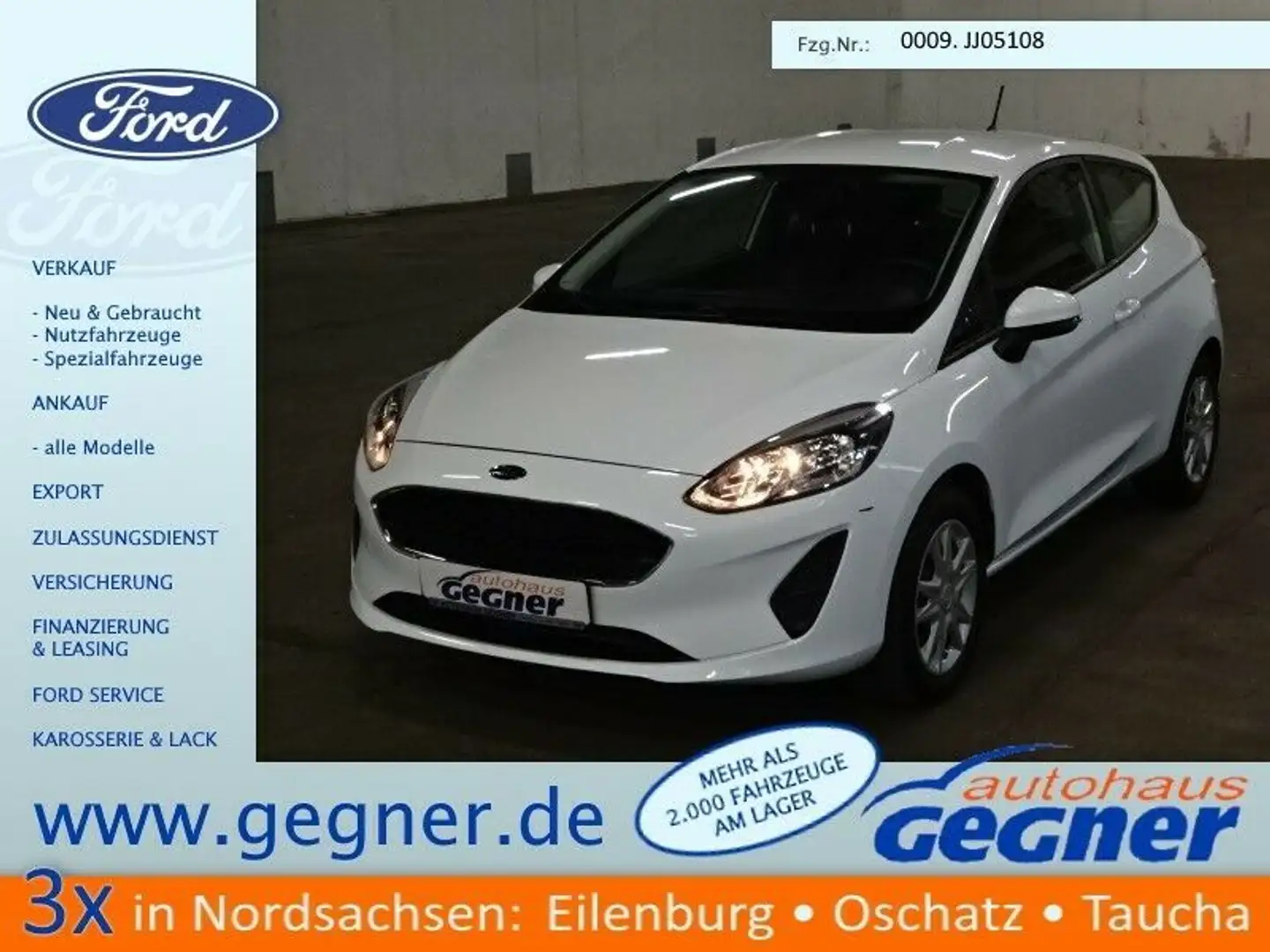 Ford Fiesta 1.1 Trend Cool & Sound 3-Türer eCall Weiß - 1