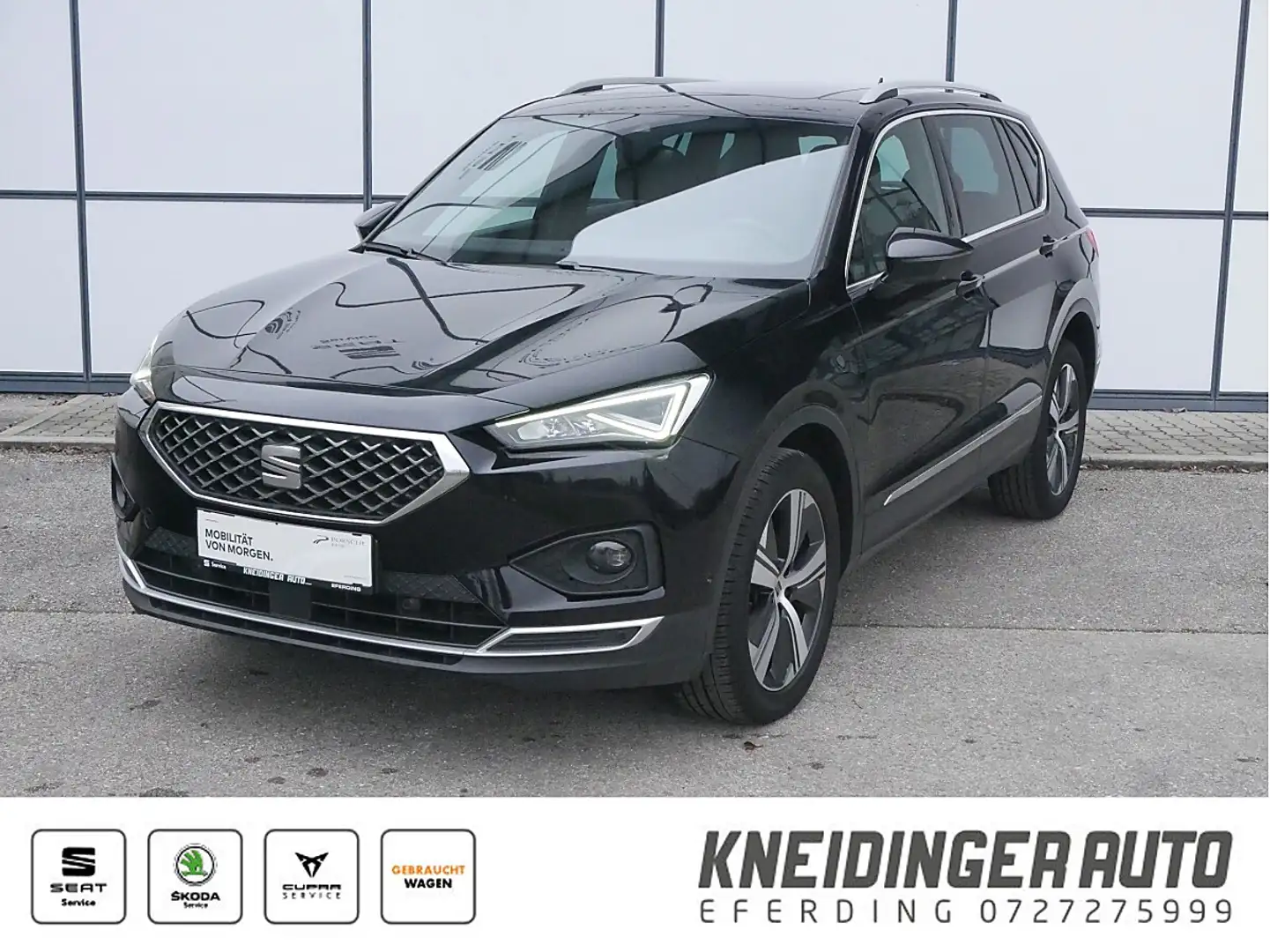SEAT Tarraco 2,0 TDI Xcellence DSG, 7-Sitzer, AHK, Full Link... Schwarz - 1