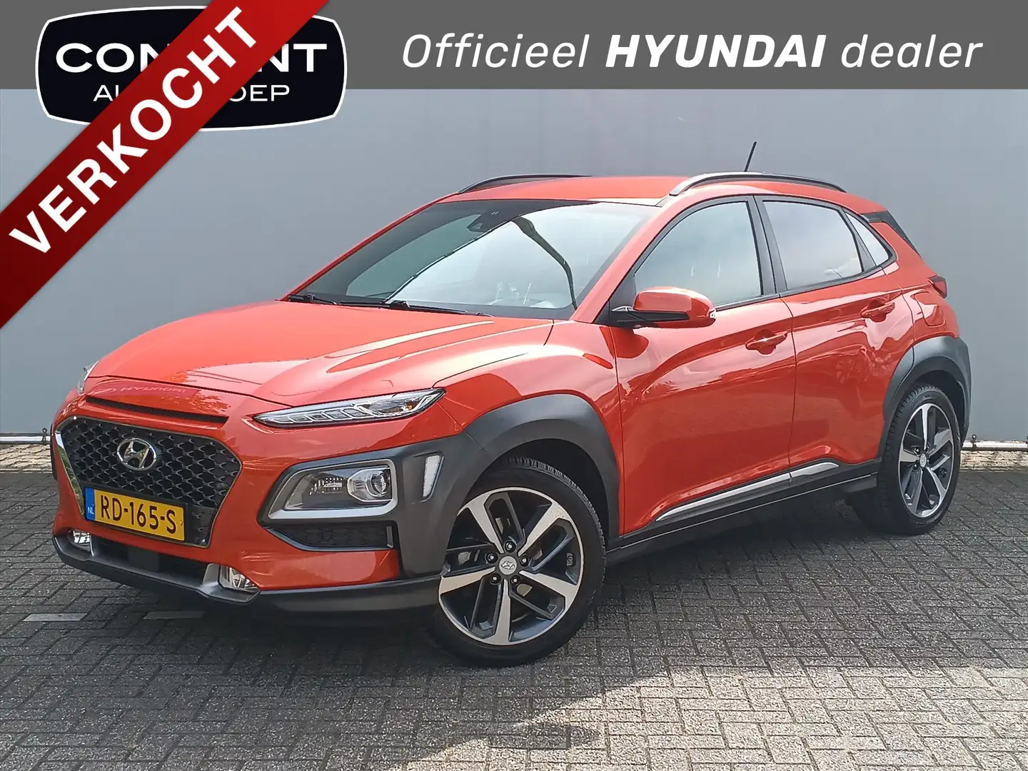 Hyundai KONA 1.0 T-GDI 120pk 2WD Premium I Leder Orange - 1