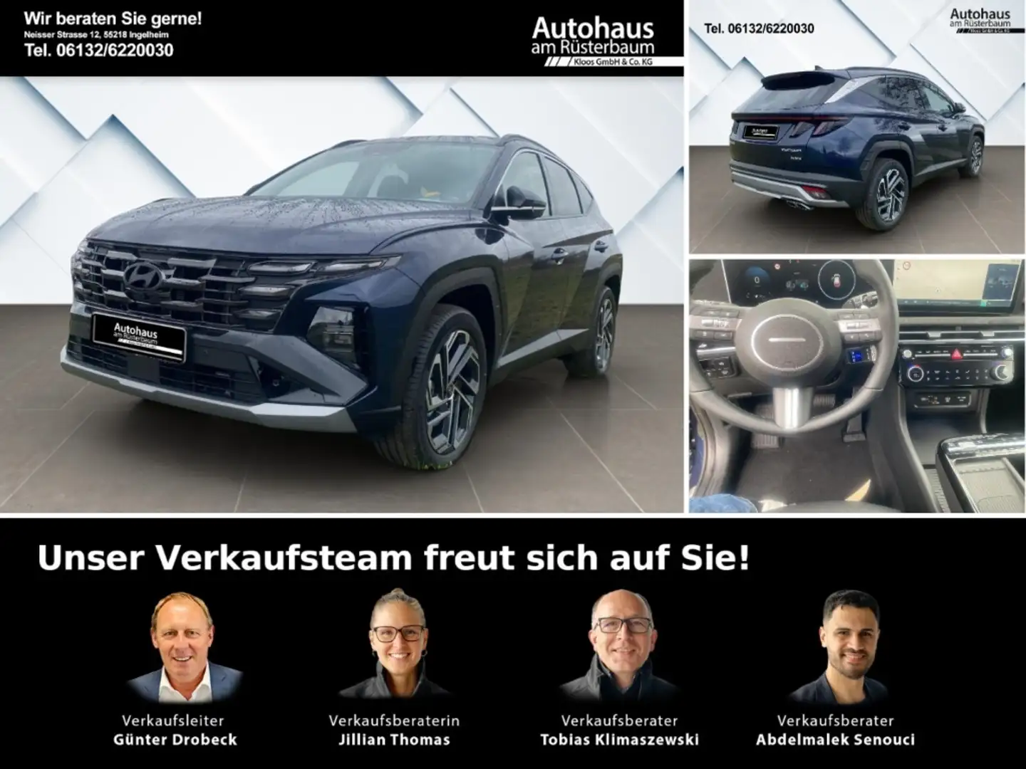 Hyundai TUCSON Prime Hybrid 4WD (MY25) Assistenz-Paket, Digital K Bleu - 1
