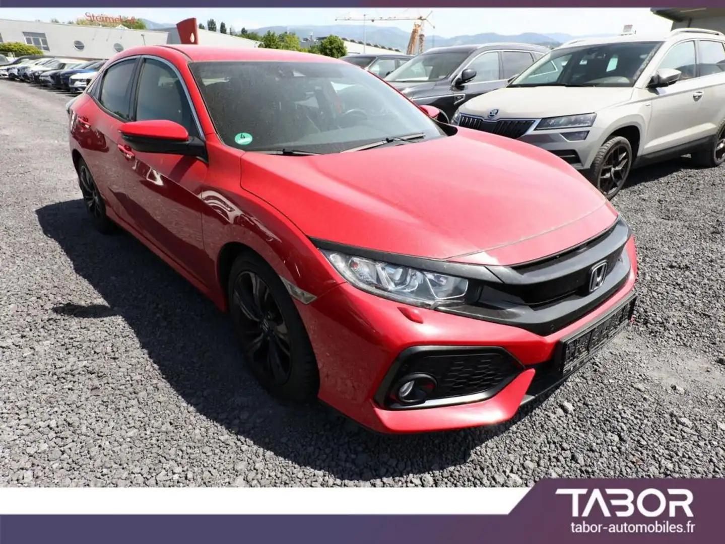 Honda Civic 1.0 VTEC TURBO 129 Elegance GPS ACC Rouge - 2