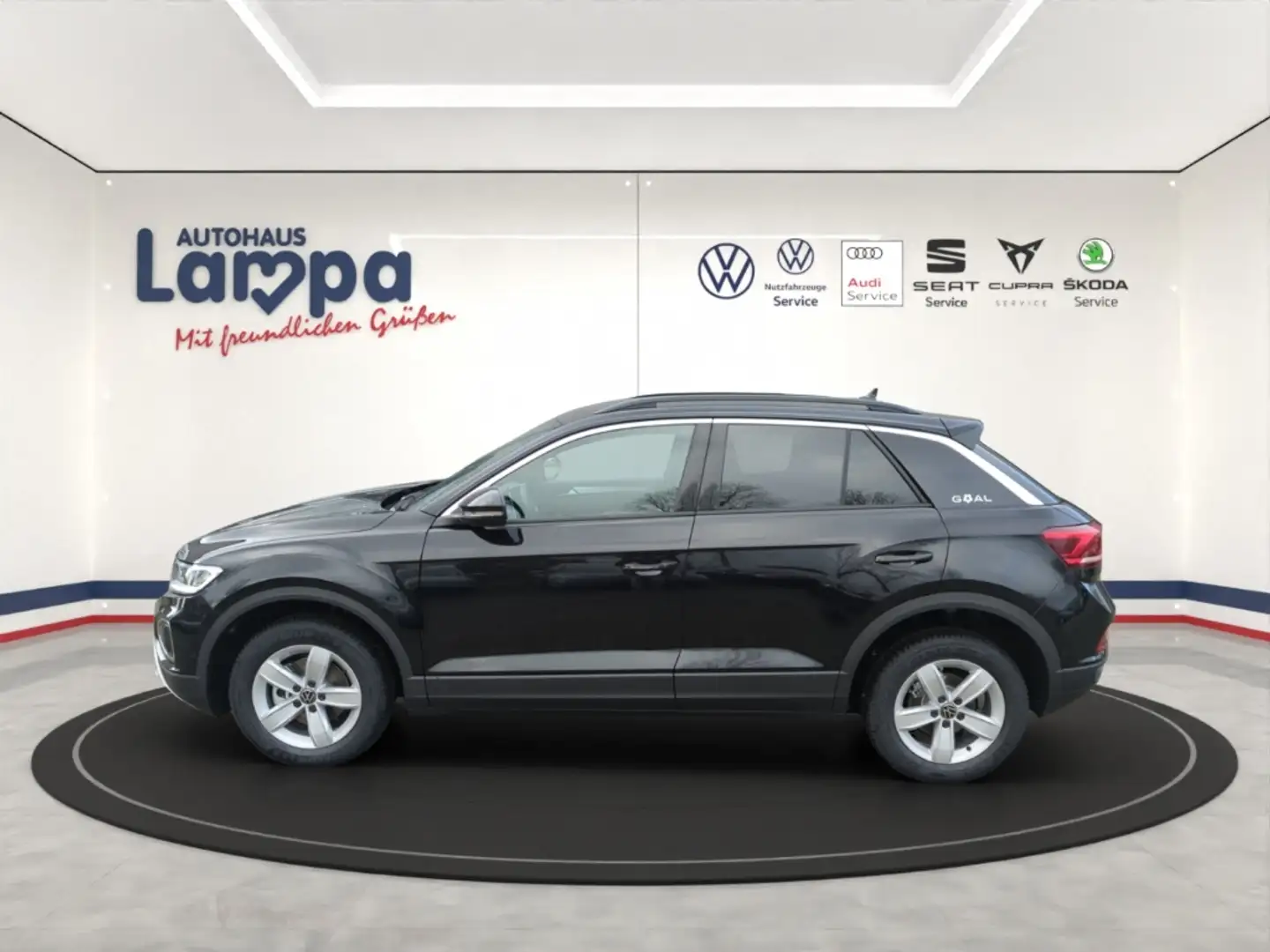 Volkswagen T-Roc Goal 1.0 TSI 6-Gang NAV,RFK,SHZ,ACC,DAB+,LED Schwarz - 2