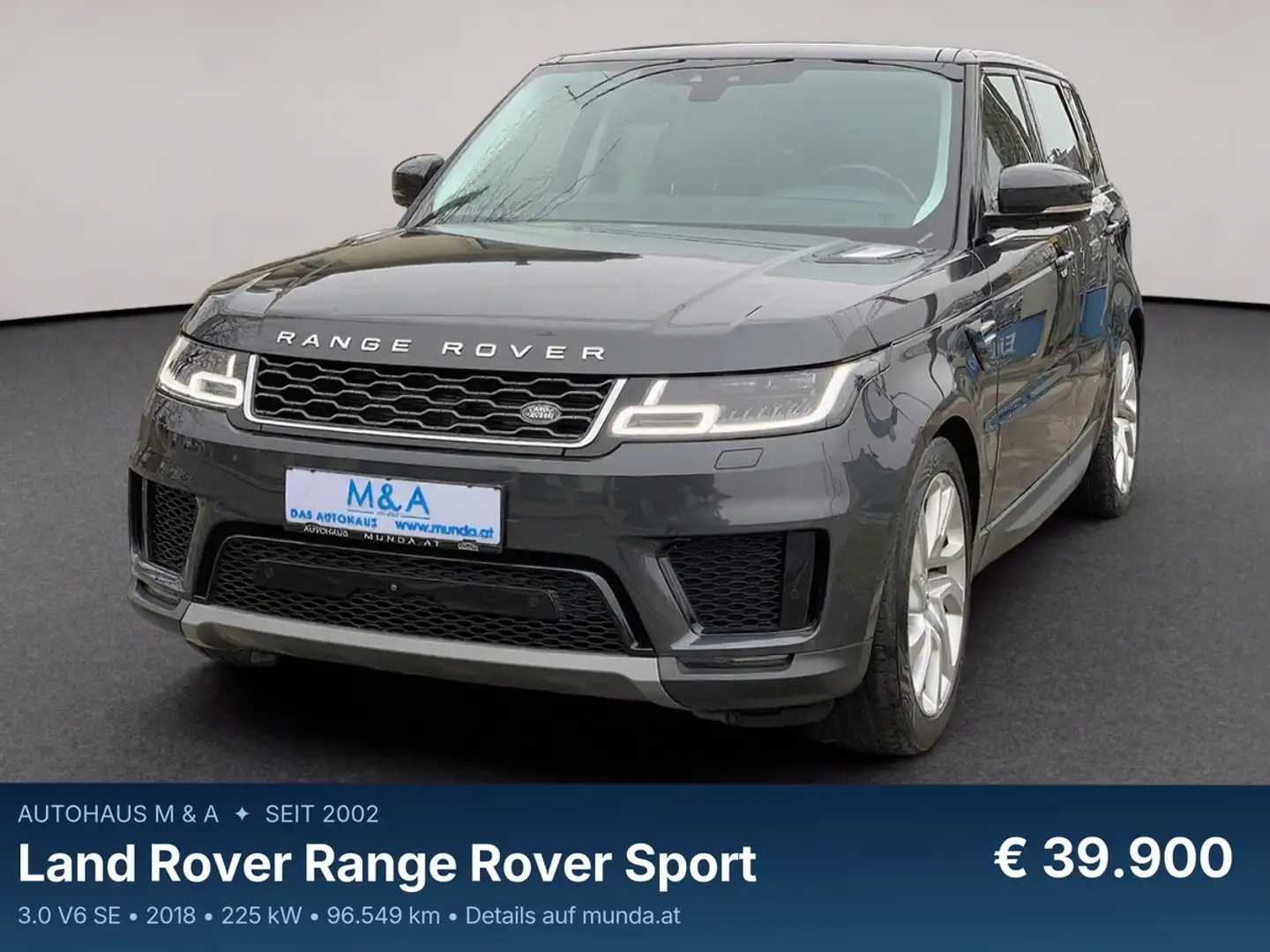Land Rover Range Rover Sport 3.0 V6 SE *ERSTBESITZ*GARANTIE Schwarz - 1