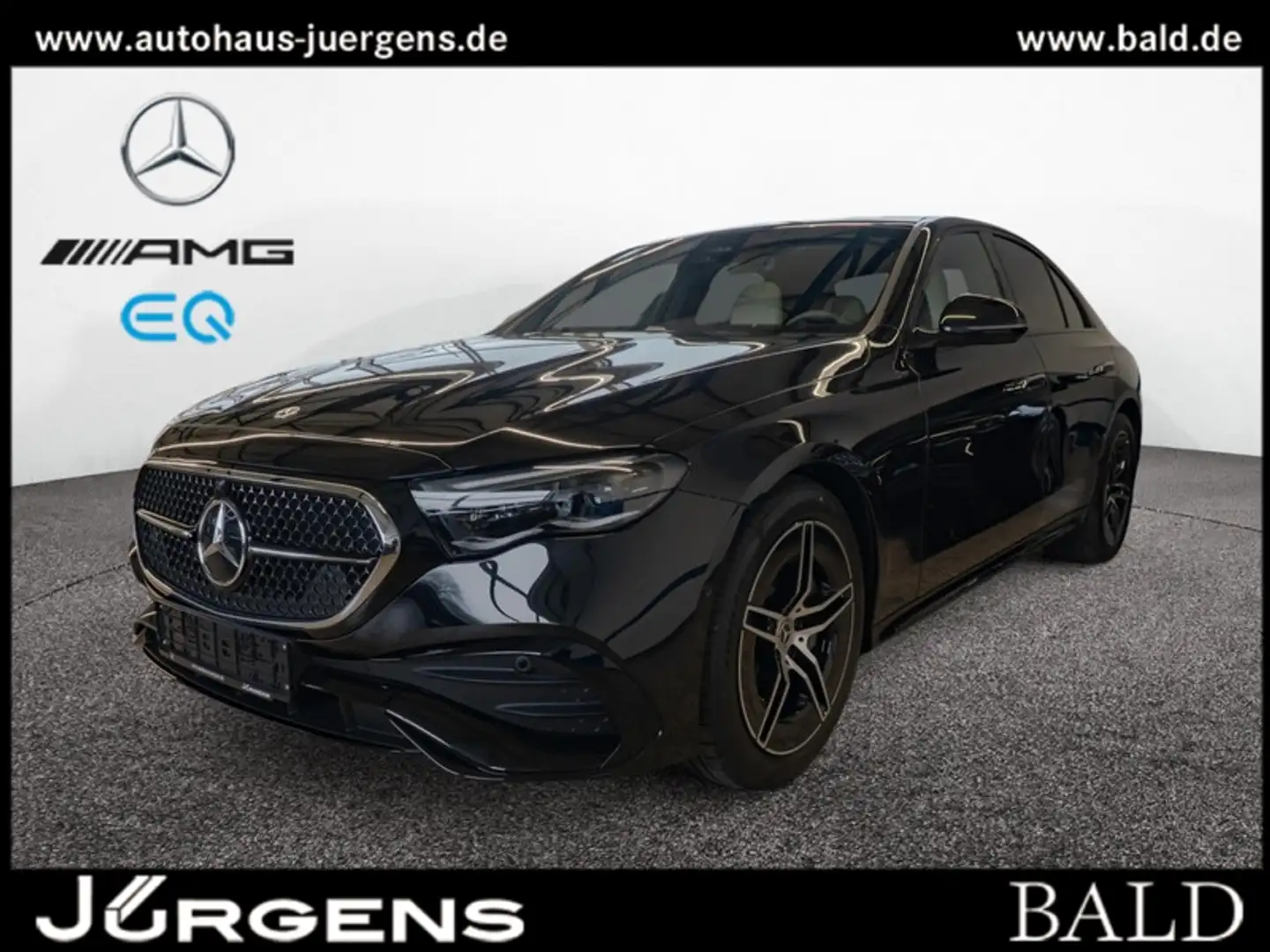 Mercedes-Benz E 200 AMG-Sport/Pano/Burm/AHK/Night/Distr/Memo Schwarz - 1