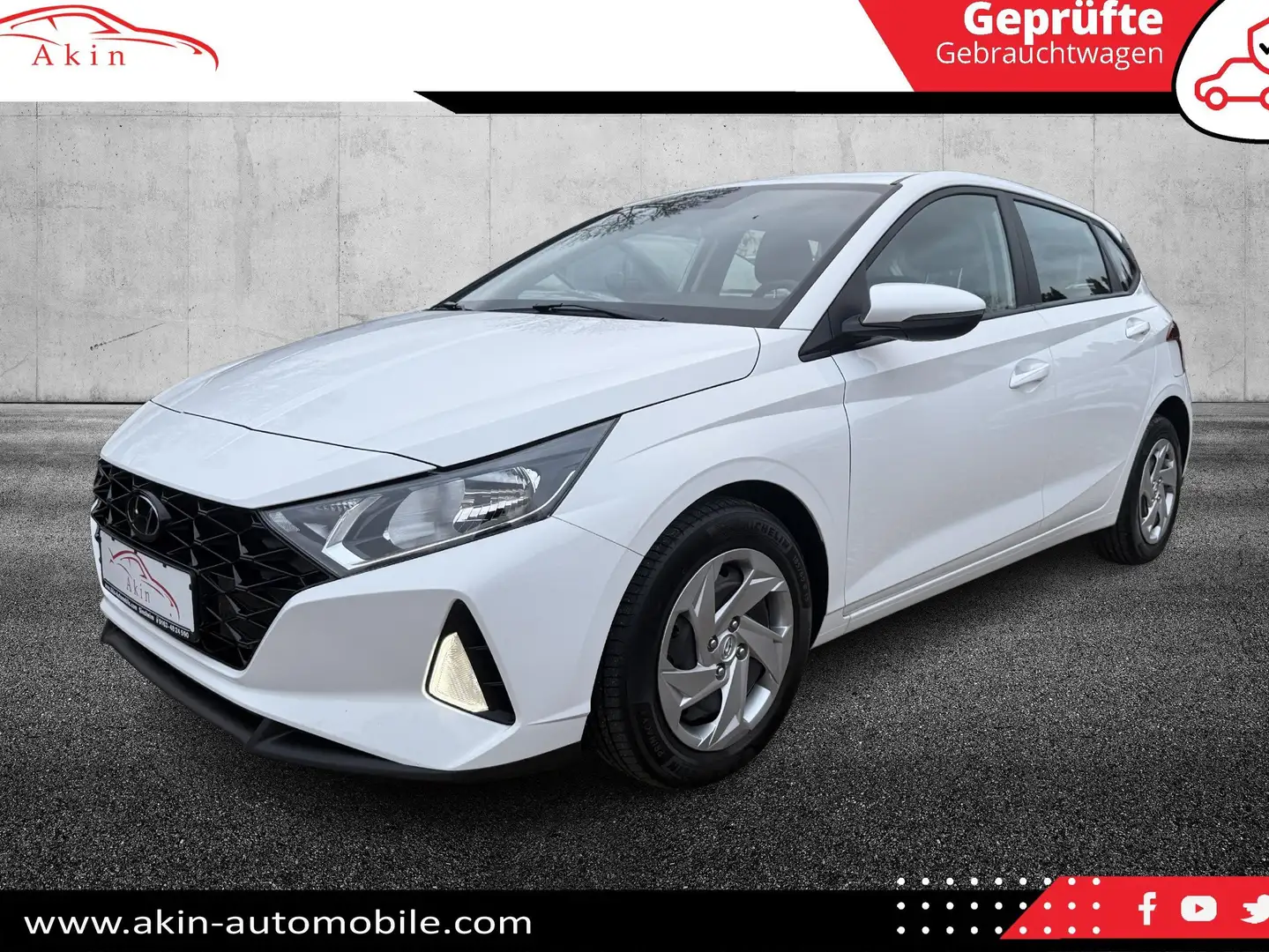 Hyundai i20 LED/NAV/TEMP/ACC/PDC/KAMERA/SHZ/LHZ Weiß - 1