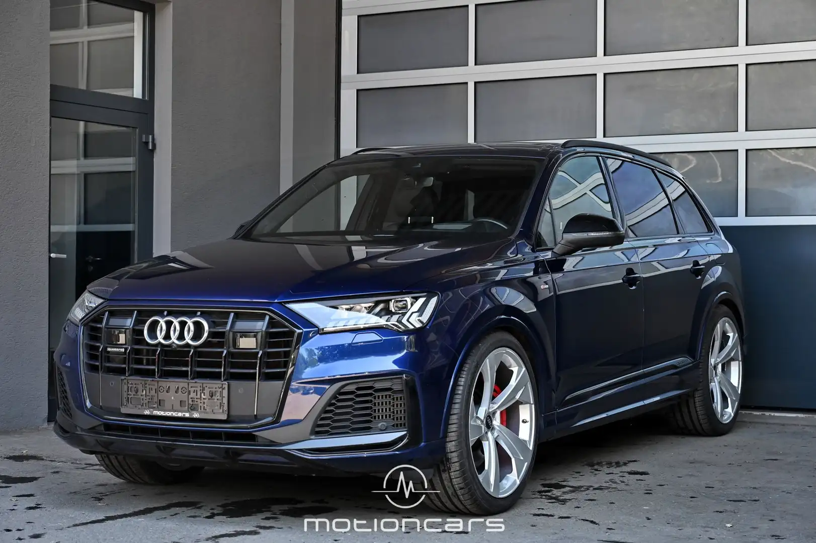 Audi Q7 60 3.0 TFSI e quattro S line Blau - 1