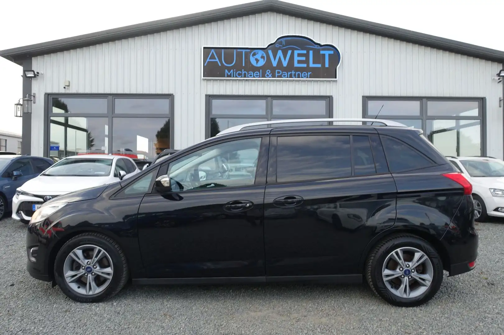 Ford Grand C-Max 1.0 lückScheckheft TÜV+Insp+ZahnrNEU Noir - 1