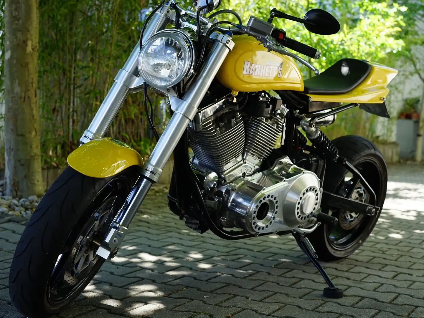 Harley-Davidson Custom Bike Flat Tracker / Street Tracker Galben - 1