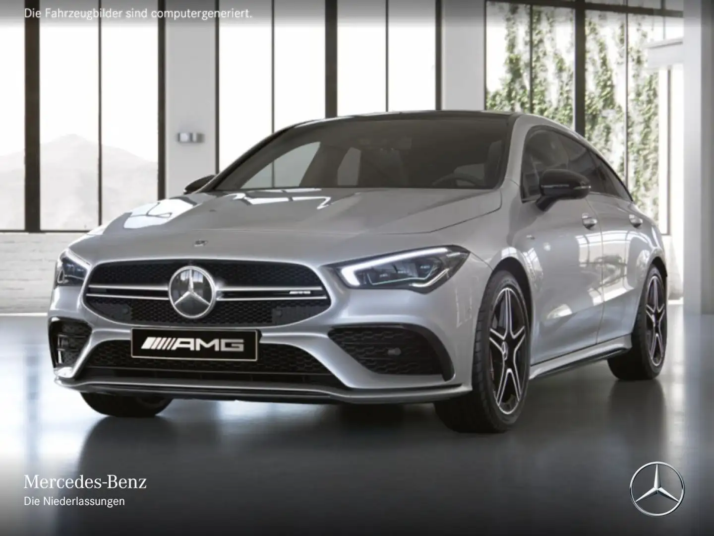 Mercedes-Benz CLA 35 AMG CLA 35 4M AMG+PANO+360°+MULTIBEAM+BURMESTER+7G Silber - 2