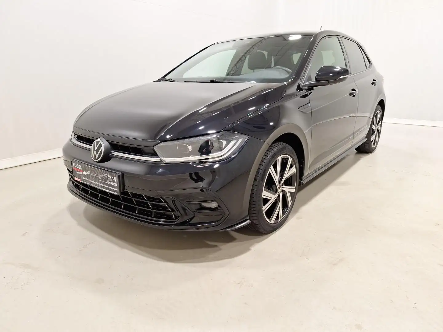 Volkswagen Polo 1.0 TSI R-Line Matrix|Navi|ACC|RFK Schwarz - 2