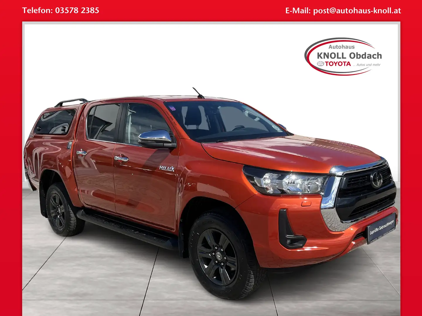 Toyota Hilux 2,8l Double Cab Active 4x4 Orange - 1