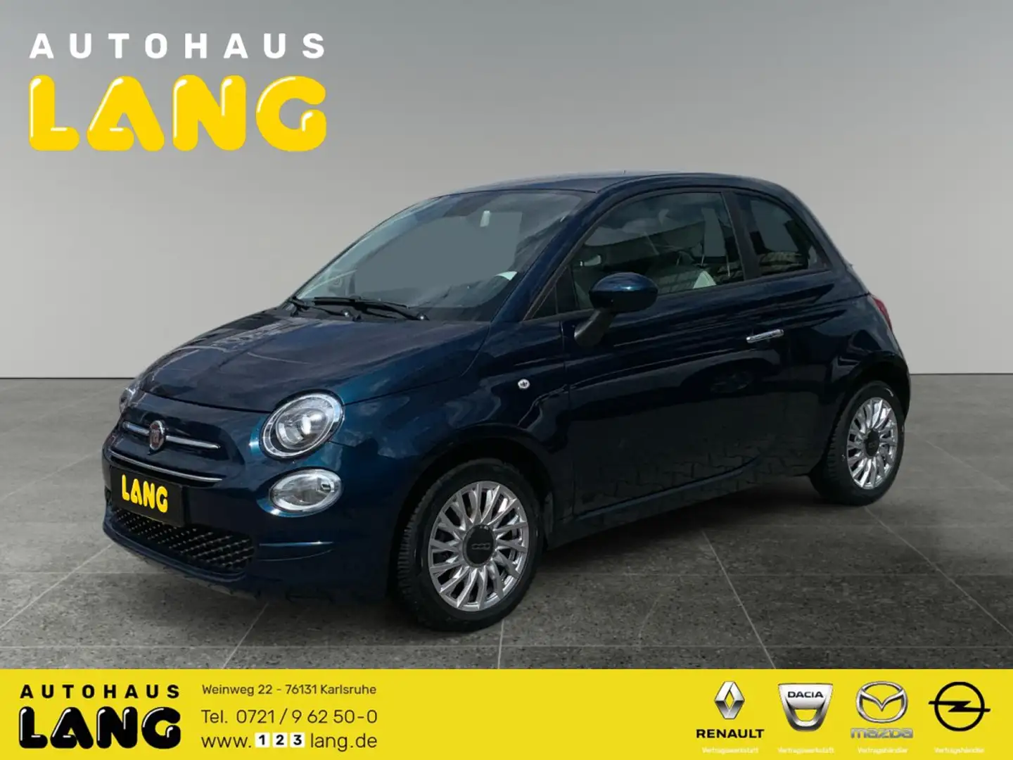 Fiat 500 1.0 Mild Hybrid EU6d Lounge Start&Stop (EURO 6d) K Blau - 1