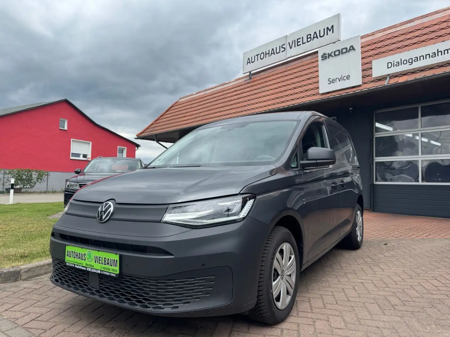 Volkswagen Caddy Cargo2,0 TDI 66kw   Klima -AHK-PDC Gris - 1