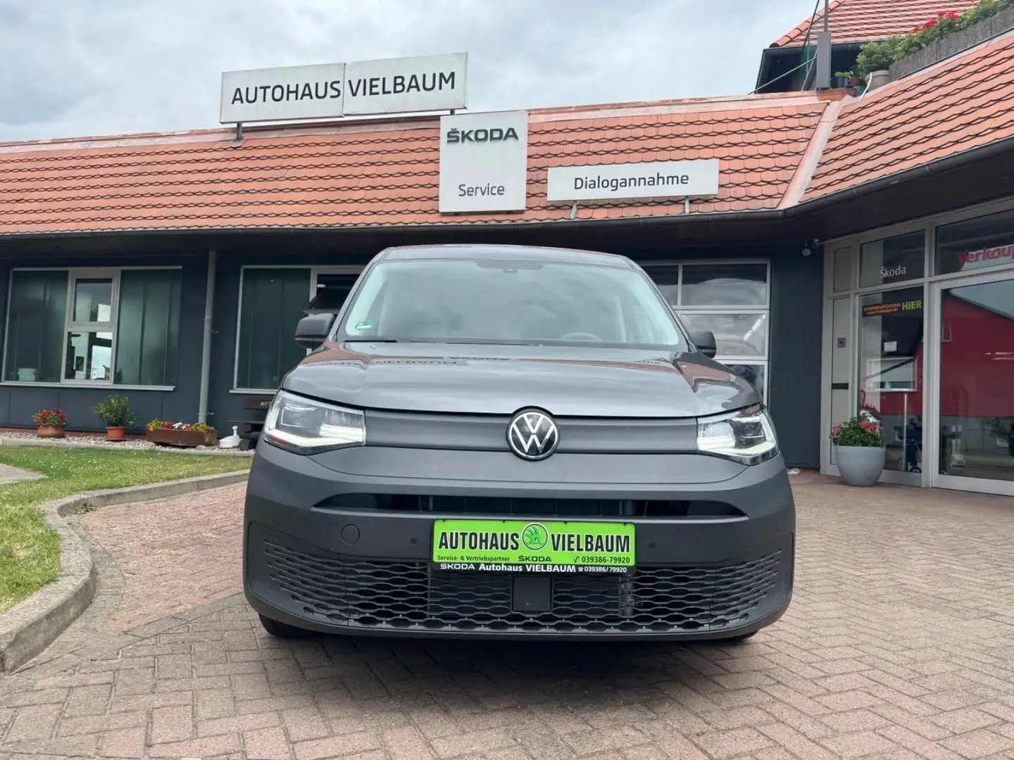 Volkswagen Caddy Cargo2,0 TDI 66kw   Klima -AHK-PDC Gris - 2