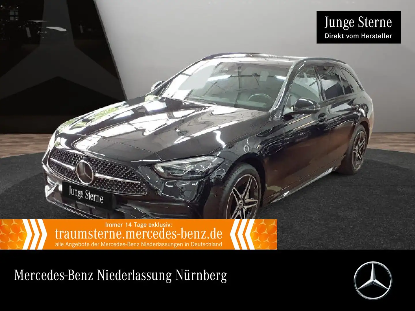 Mercedes-Benz C 300 e T AMG+NIGHT+LED+KAMERA+KEYLESS+9G Noir - 1