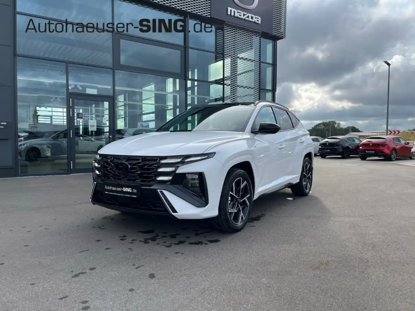 Hyundai TUCSON N-Line Automatik Pano Abstandstemp. LED Weiß - 1