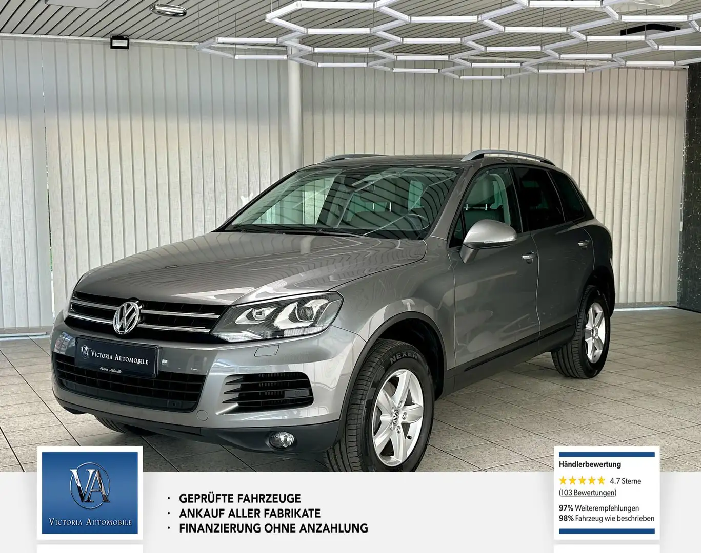 Volkswagen Touareg V6 TDI BMT 2 Hand* Scheckheft* Sehr gepflegt. Grau - 1