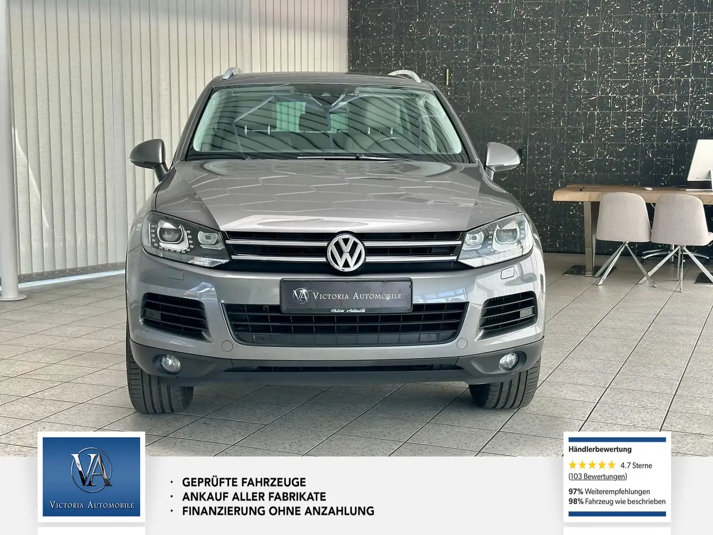 Volkswagen Touareg V6 TDI BMT 2 Hand* Scheckheft* Sehr gepflegt. Grau - 2