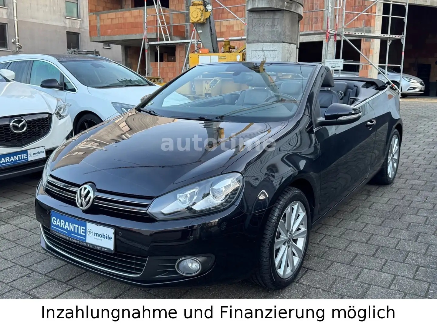 Volkswagen Golf VI Cabriolet-Navi-Leder-Xenon-Sitzh-Top! Schwarz - 1
